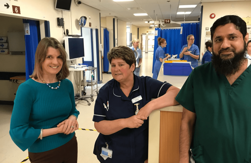 Rachel Maclean, MP for Redditch County, has praised the amazing dedication of staff and local residents who have helped keep the Alexandra Hospital running through the extreme winter weather conditions earlier in the week.