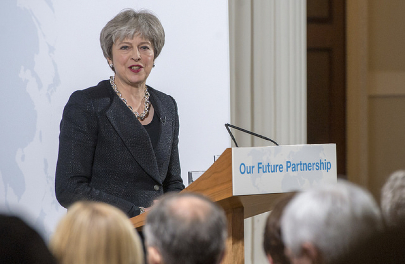 Theresa May delivers Road to Brexit speech