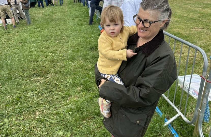 Rachel with her granddaughter