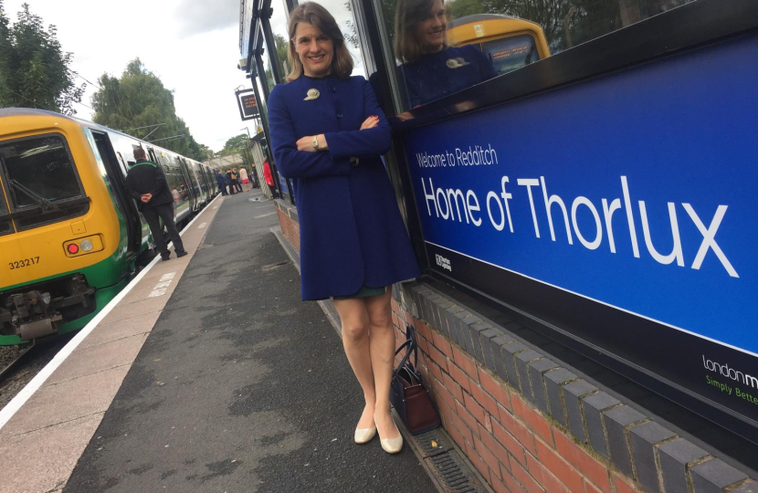 Rachel at Redditch Railway Station