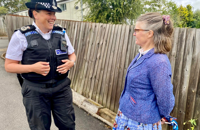 Rachel with the Chief Constable