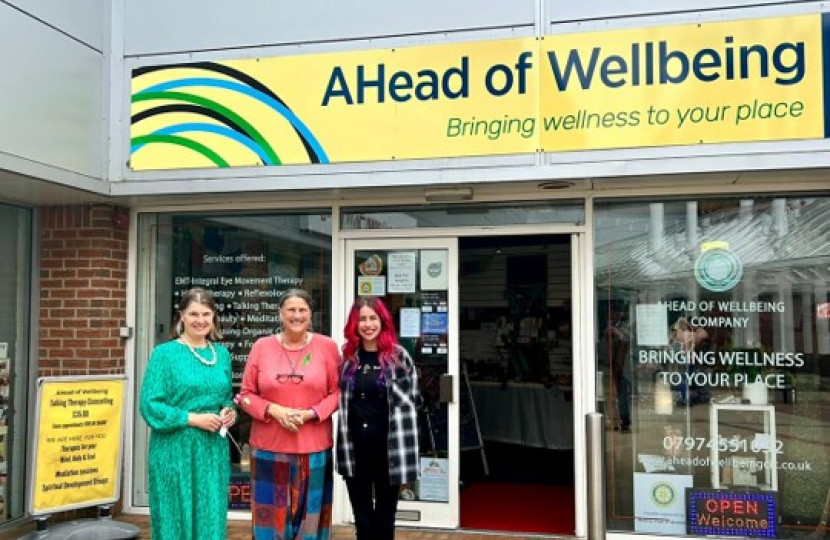 Rachel with Brenda Morrison-Webb and Sadie Jukes from AHead of Wellbeing.