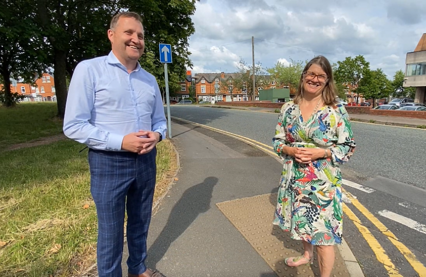 Rachel with Councillor Matt Dormer