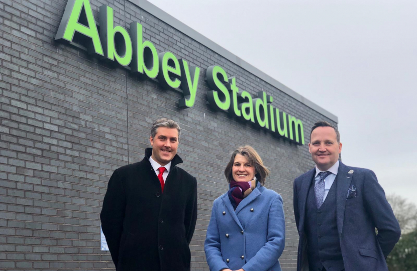 Rachel at the Abbey Stadium