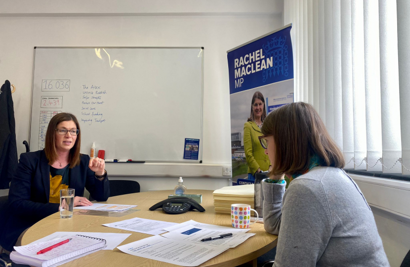 Rachel with Dr Gillian Farmer