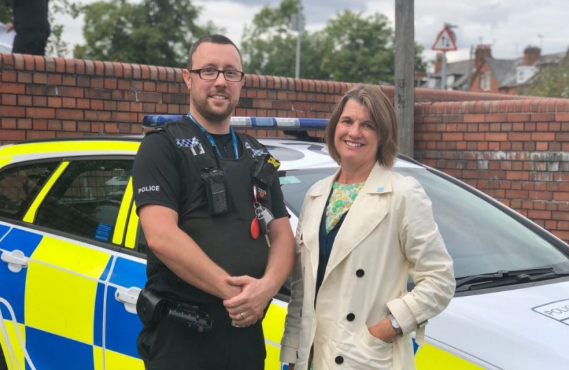 Rachel and a local police officer