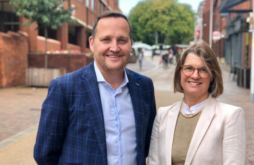 Rachel with Councillor Matt Dormer