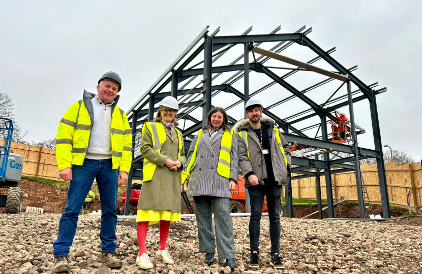 (Left to right) Mick Fitzgerald, Rachel Maclean, Cllr Emma Marshall and Jordan Cooke.