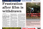 The front page of the Redditch Standard