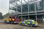 The final beam has been placed into the structure of the new joint police and fire hub in Redditch.