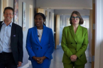 Rachel with Nigel Huddleston MP and Kemi Badenoch MP