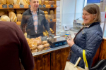 Rachel visiting The Redditch Craft Bakery