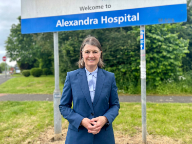 Rachel at the Alexandra Hospital