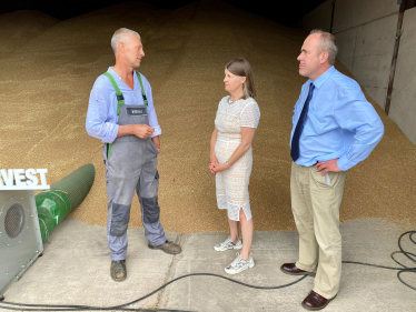 Rachel visiting a local farm