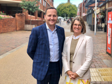 Rachel with Cllr Matt Dormer